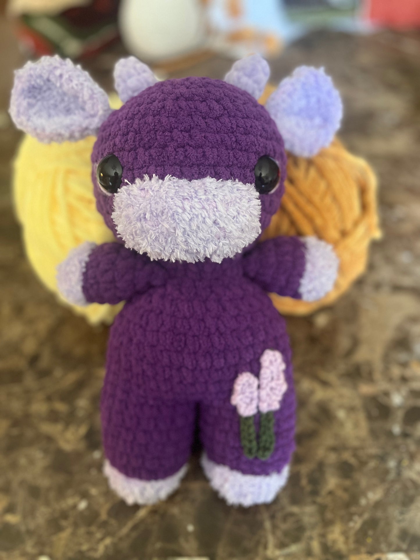 Lavendar Cow